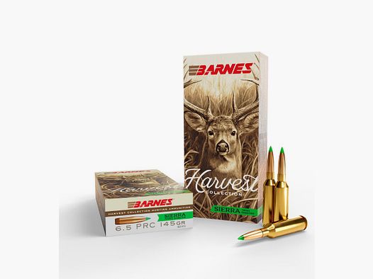 Barnes Harvest Collection 6,5mm PRC 9,4 g / 145 gr Sierra Tipped GameKing Jagdmunition – 20 Stück #32401