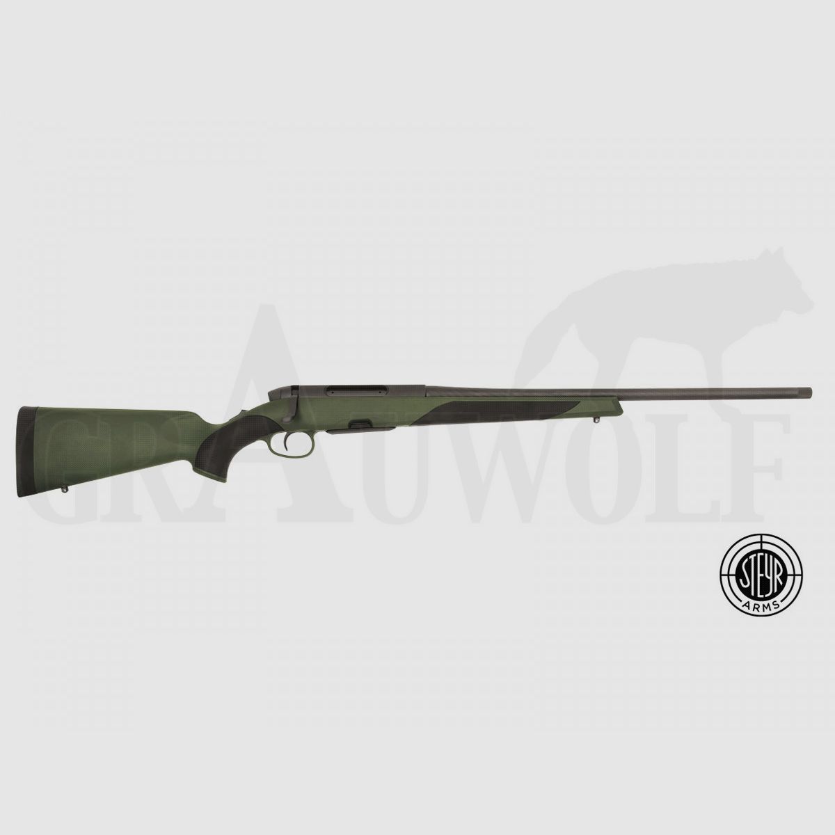 Steyr Mannlicher SM12 SX .308 Win répétiteur sans viseurs crosse en plastique filetage M14x1 longueur du canon 56 cm