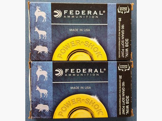Federal Power Shok .308Win. 180 grain