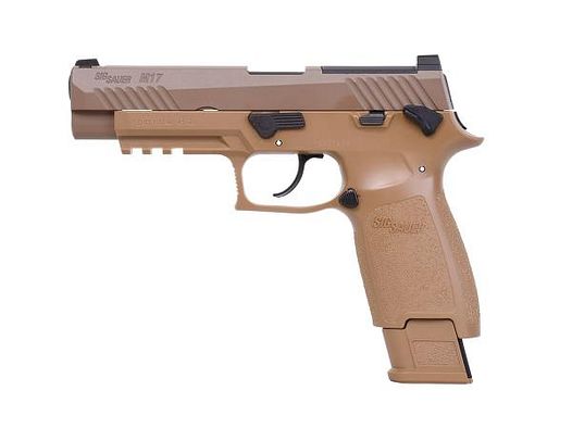 SIG-SAUER CO2 Waffe Pistole P320-M17 (tan) Kal. 4,5mm BB Blow Back