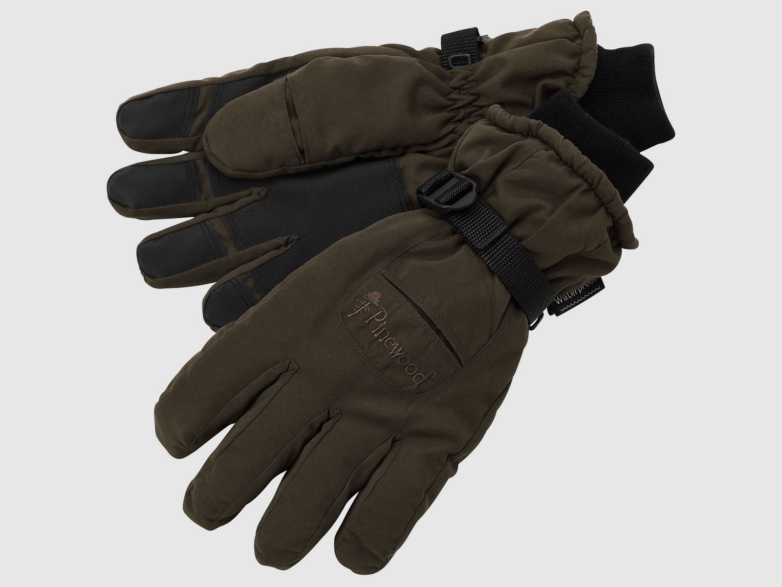 Pinewood Glove Membrane suede brown