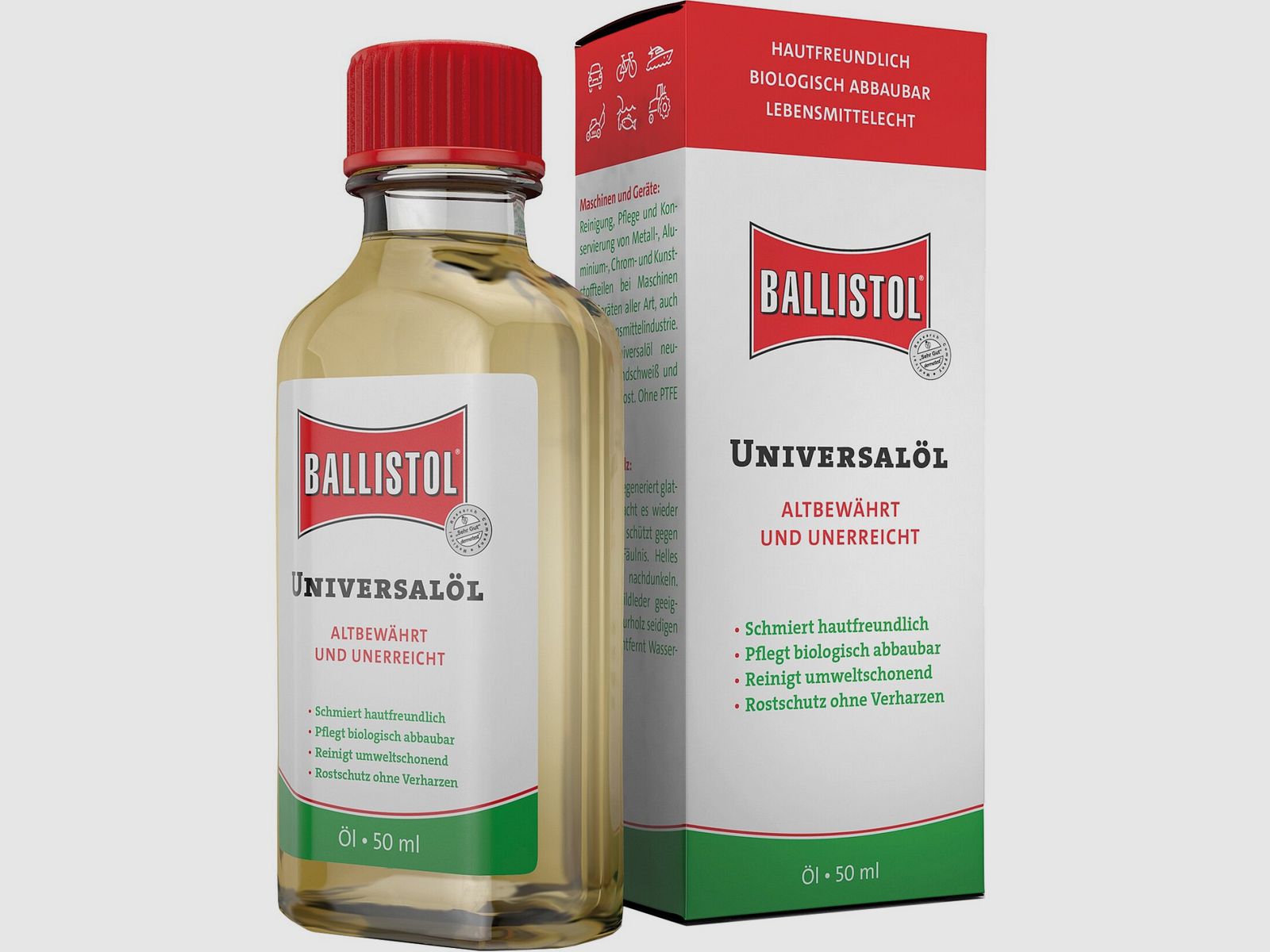 Aceite Ballistol botella de vidrio 50 ml