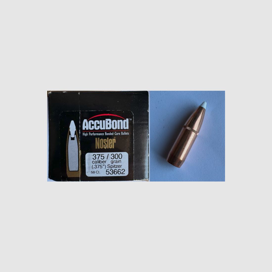 39 x Nosler Geschosse Accubond .375 300 grain