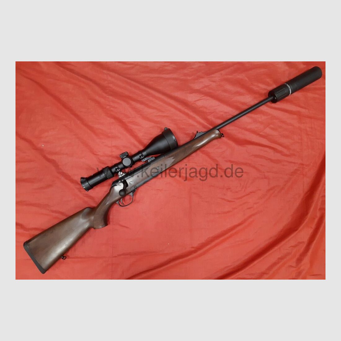 Haenel Jaeger 10 Holzschaft Kal.308 Win + 3-12x56 AKAH-ZFR + Haenel JGR SD
