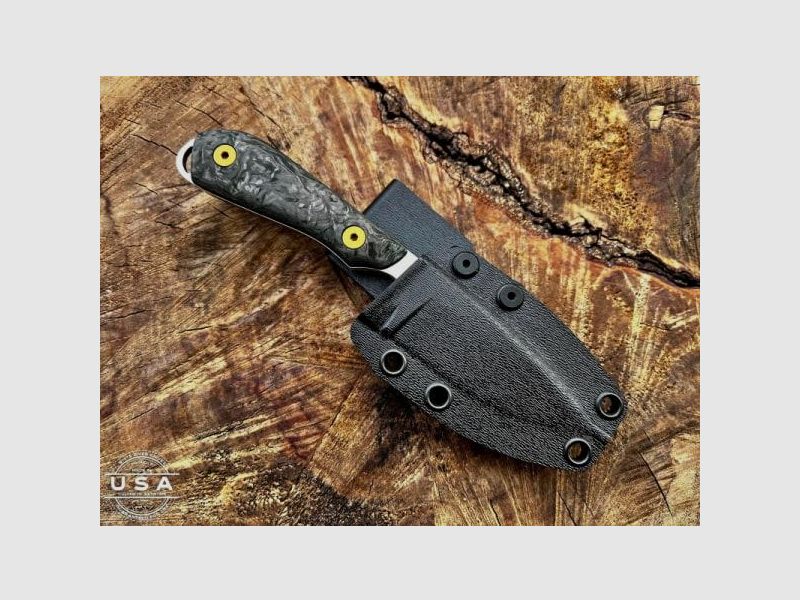 Diverse Feststehendes Messer M1 Caper PVD Black LIMITED 7,6cm Klinge