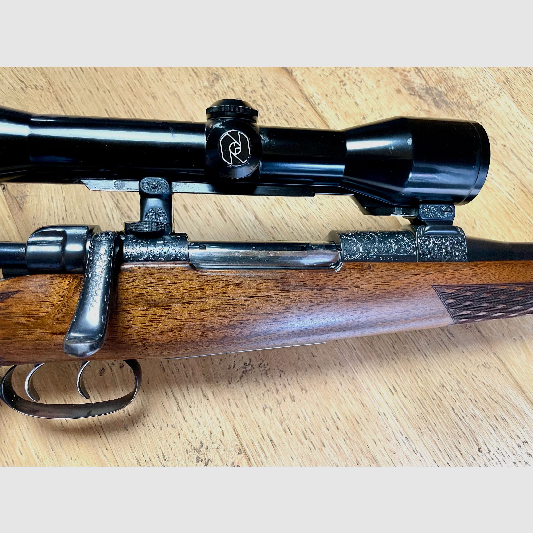 Repetierbüchse Karl Hauptmann Mod. Ferlach Kal. 6x62 Frères mit ZF Zeiss Diavari Z  1,5-6 x42 - neuwertig