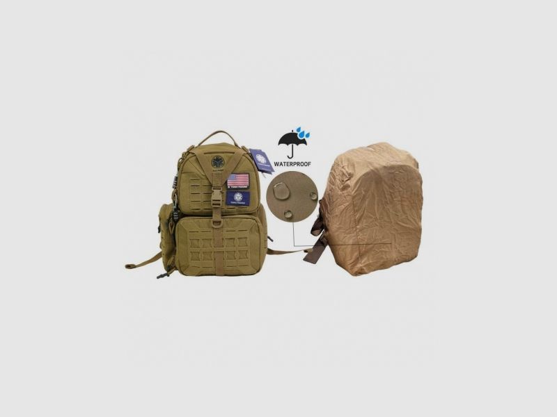 Plecak Tactical Shooting Range Backpack 40L ThreePigeons TAN, afbeelding 3 van 6