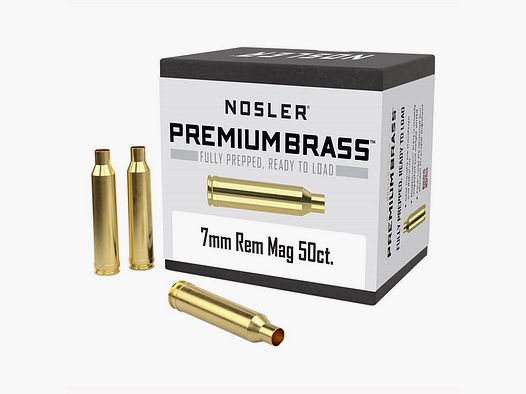 NOSLER 7MM REMINGTON MAGNUM BRASS 50/BOX