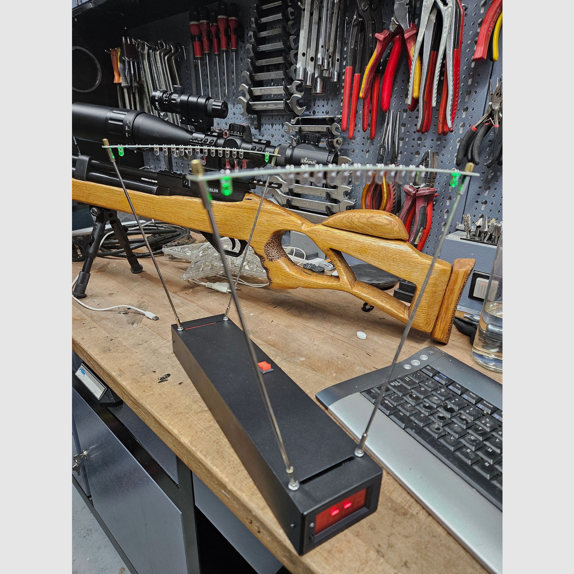 Chronometer Geschwindigkeitsmesser Kraftmessgerät