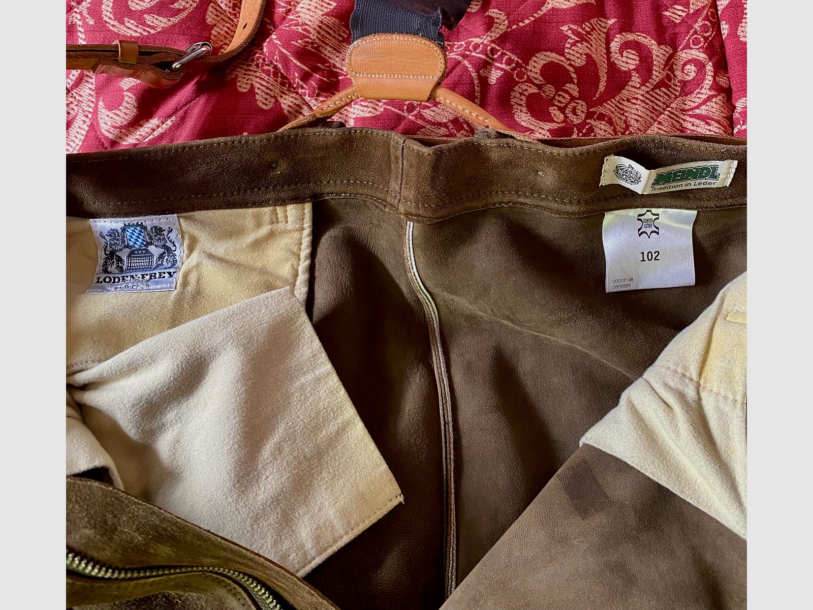 Originele MEINDL leren broek NIEUW