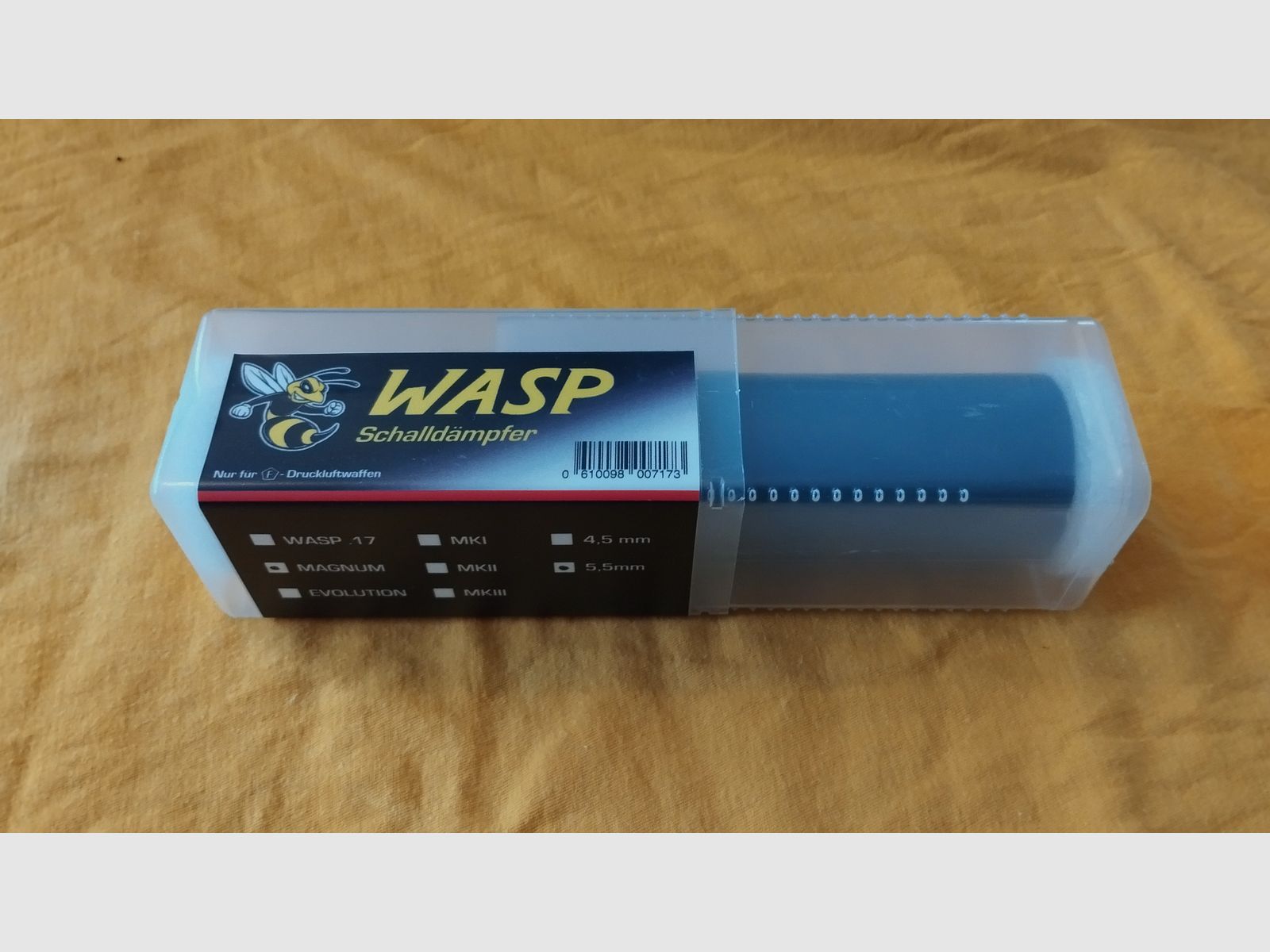 WASP MAGNUM modularer Schalldämpfer für F-Druckluftwaffen
