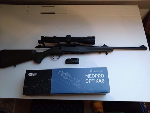 Haenel Jäger 10 Olive with Meopta Optika 6 3-18x50