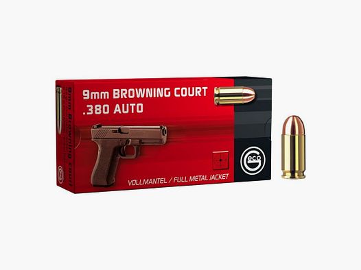 Geco 380 ACP / 9mm Browning Short FMJ 6,2g / 95 grs - Boite de 50 cps