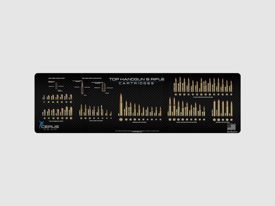 Cerus Gear Tappetino Pulizia Top Handgun & Rifle Cartridge Magnum XXL, immagine 1 di 2