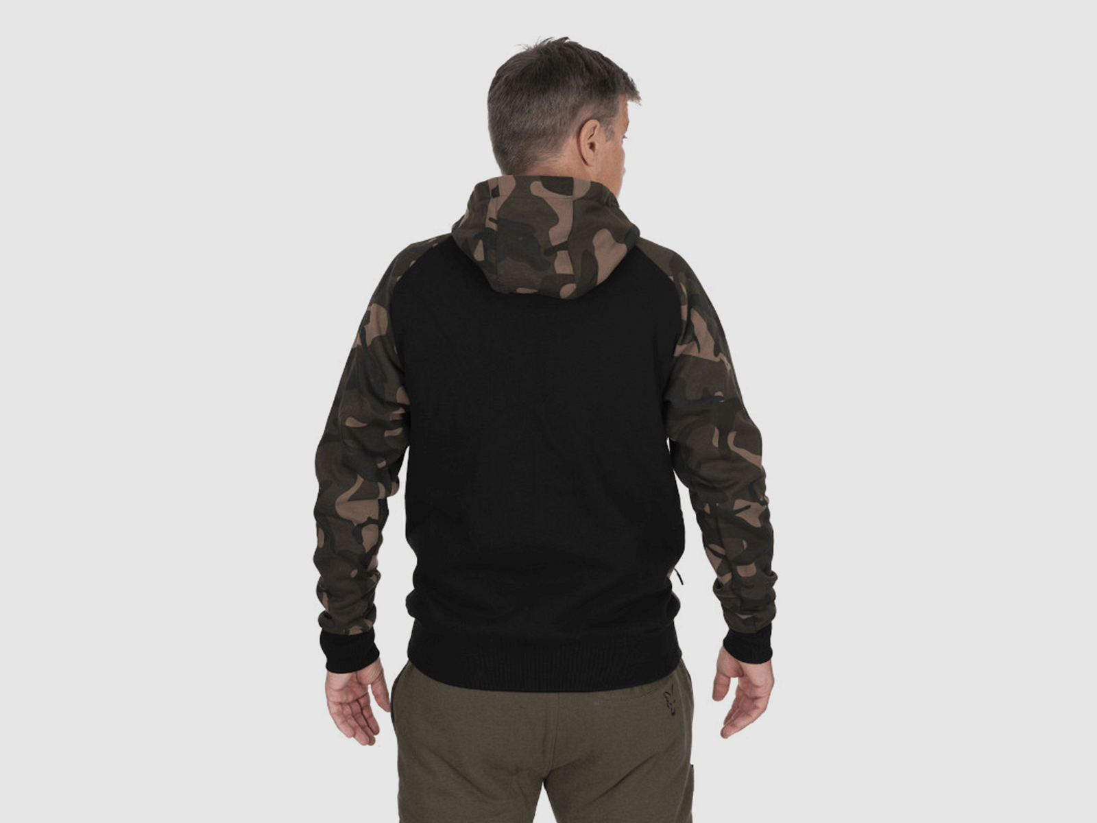 HOODIE – FOX – PREMIUM 310 PULLOVER Black / Camo, image 3 of 7