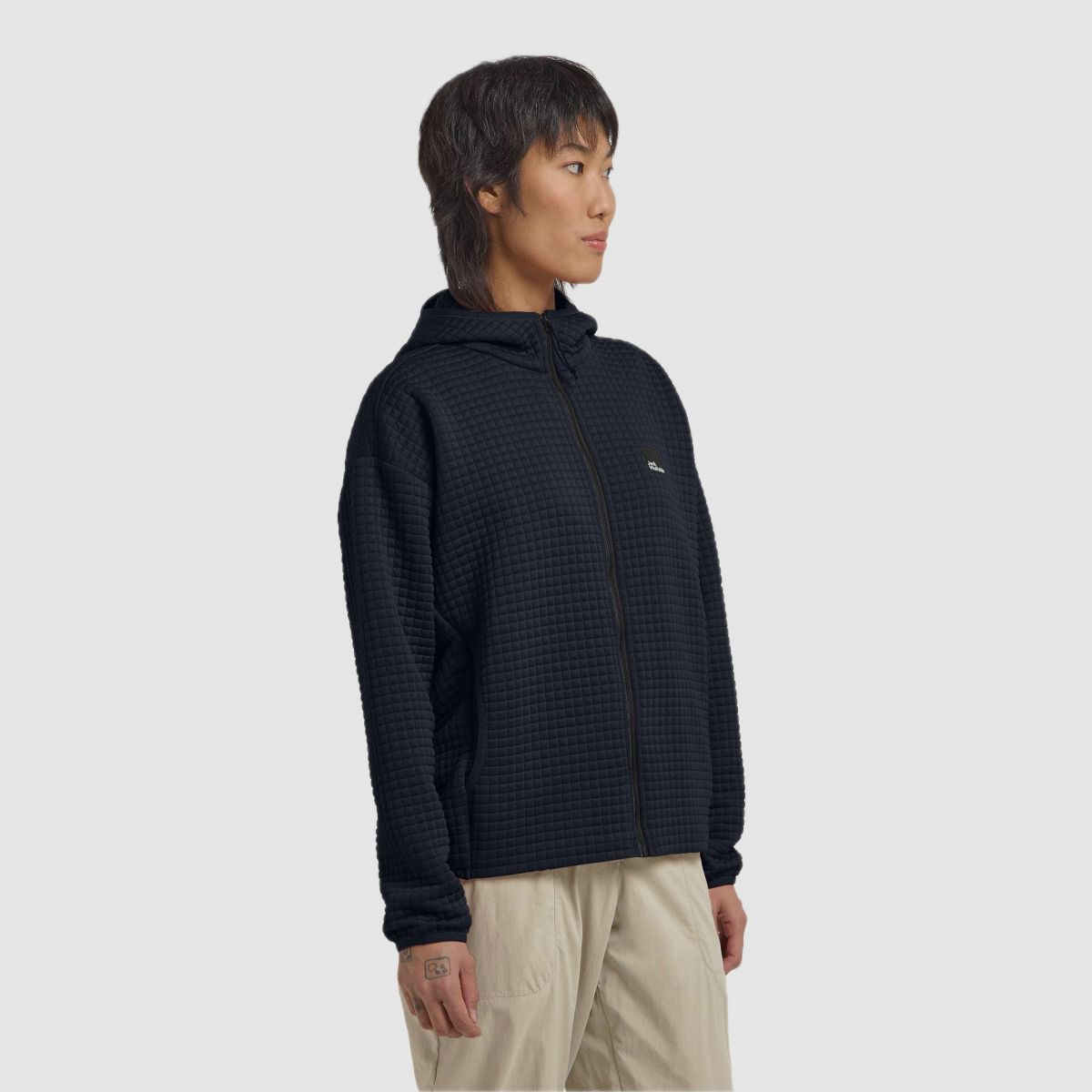 JACK WOLFSKIN Mogari Hooded Fz W Dark Navy