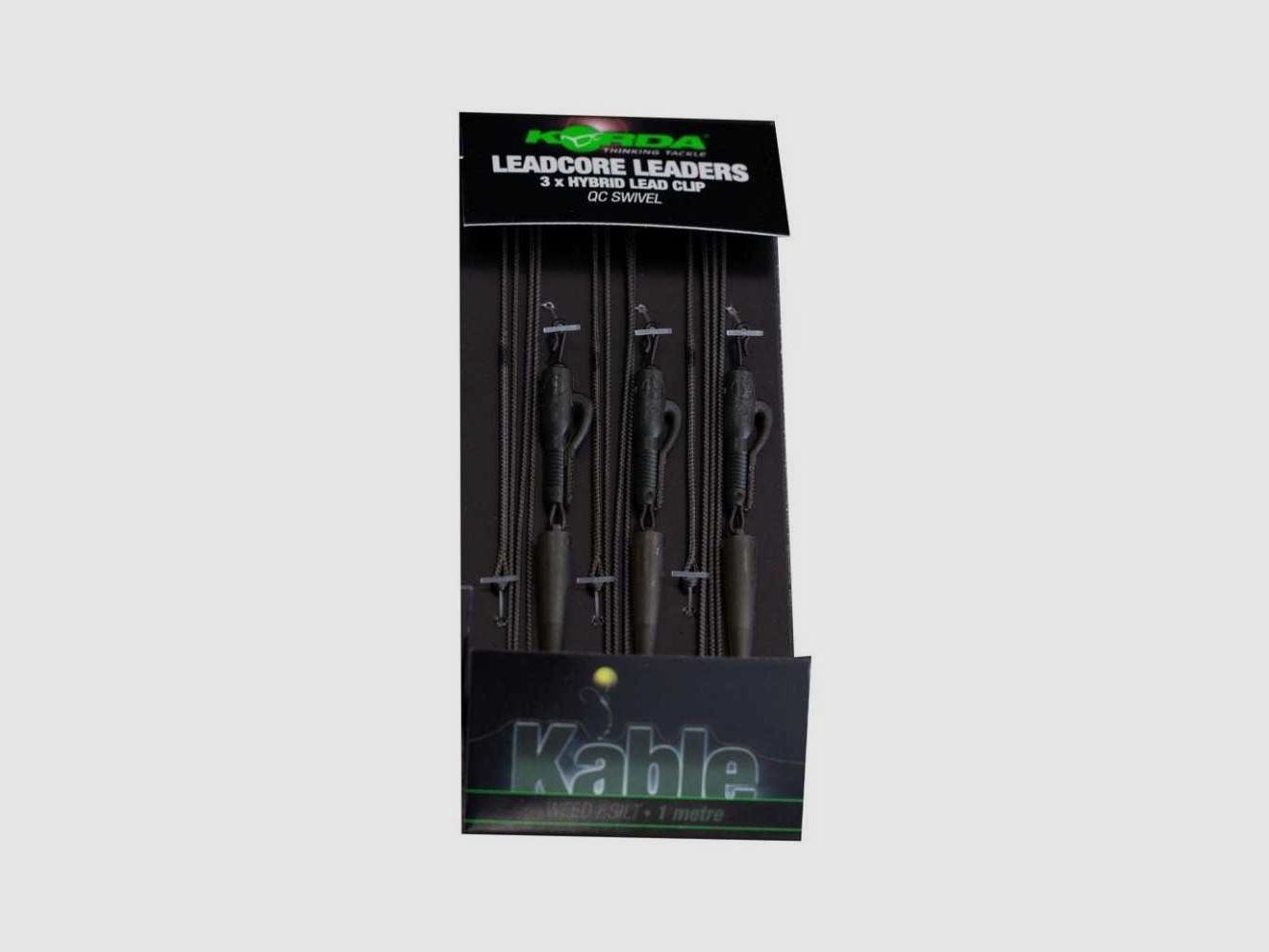 Leadcore Korda Leadcore Leader Hybrid Lead Clip Qc Weed