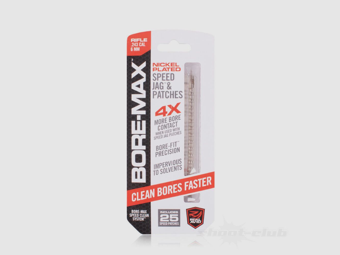 Real Avid Bore-Max Speed Jag & Patches .243 Fusil