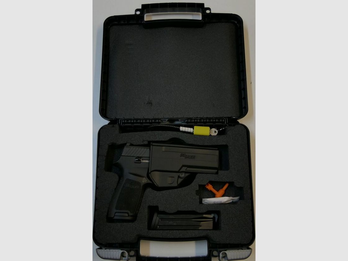 Sig Sauer P320F including holster and accessories