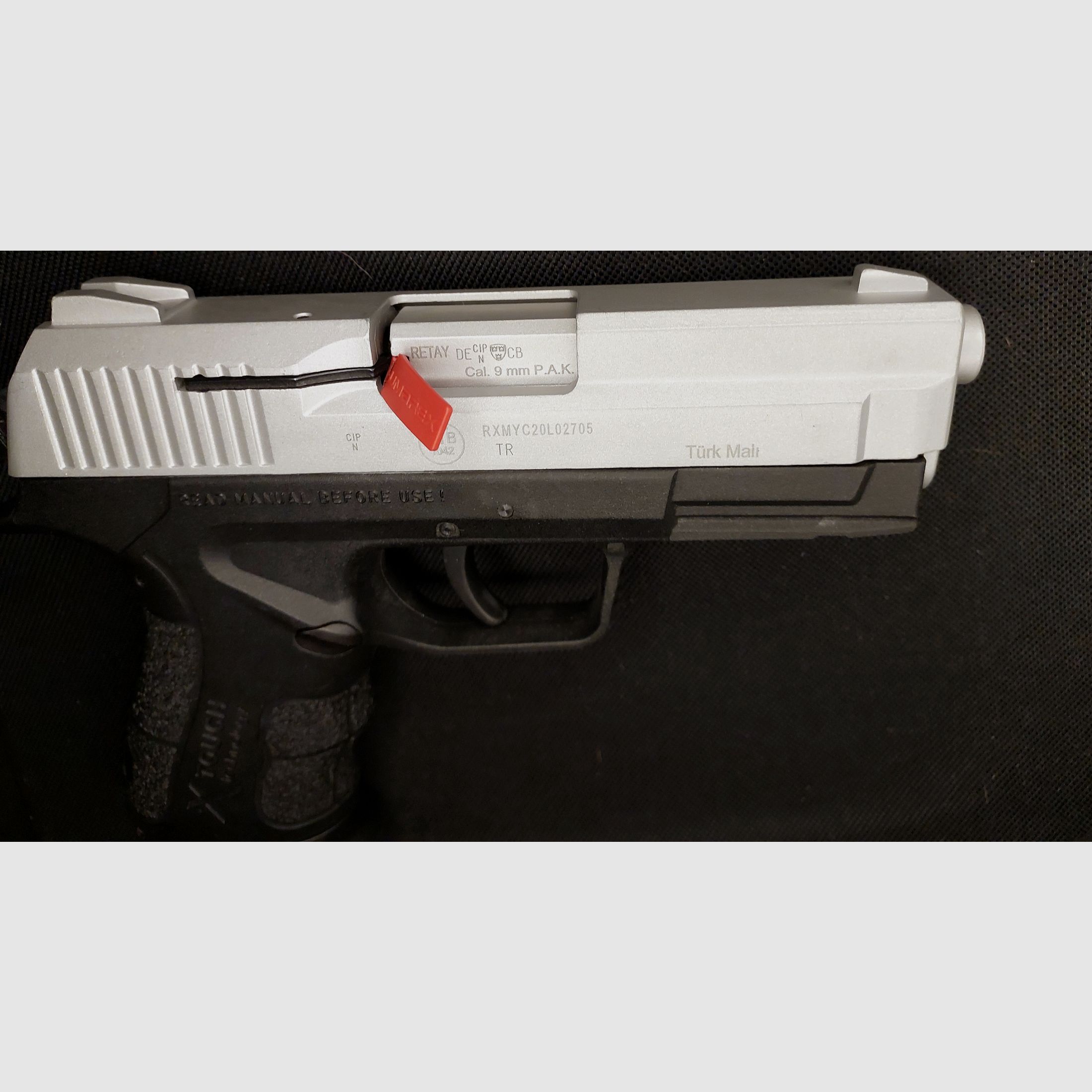 Retay X Treme pistolet alarmowy 9mm P.A.K. nikiel (PTB 1042)