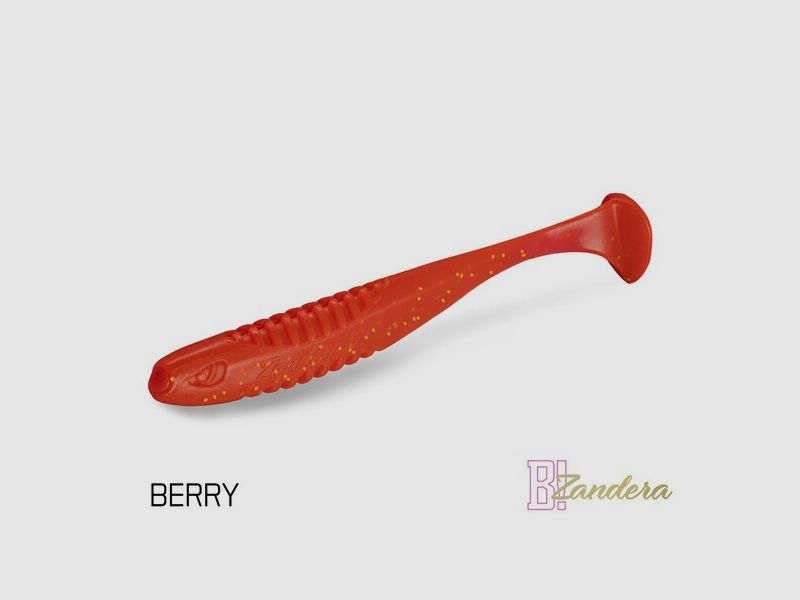 Groß-Set - Gummiköder Delphin ZANDERA FlexiFLOAT UVs 12cm - 30 Stück - Farbe BERRY