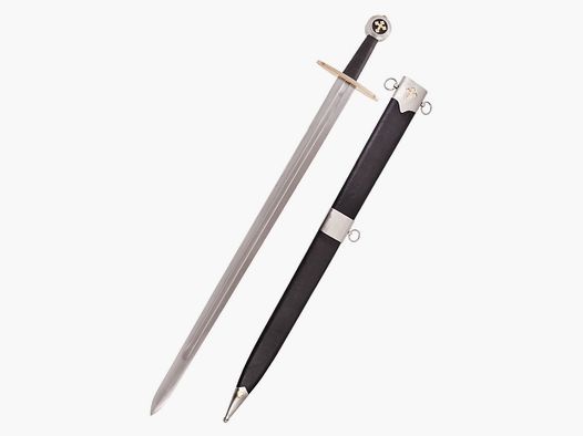 Templar sword Militia Templi with sheath