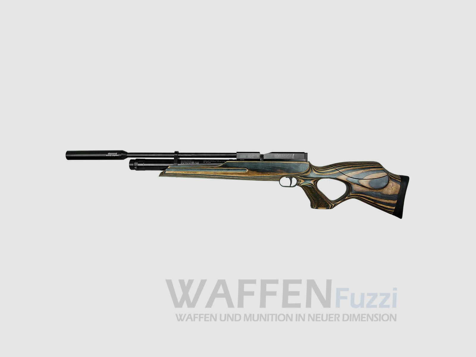 Weihrauch HW 100 T Kaliber 5,5mm Synthetik Pressluftgewehr + Schalldämpfer, Bild 1 von 6