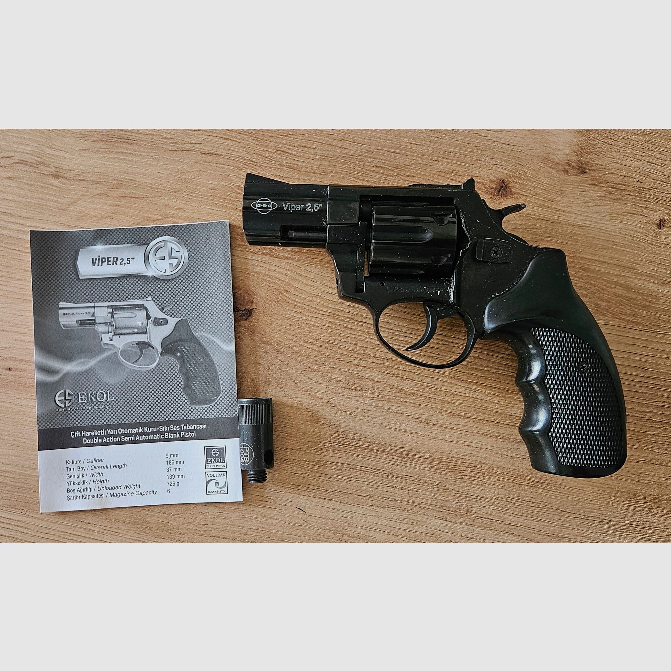 EKOL Viper 2.5" blank-firing revolver