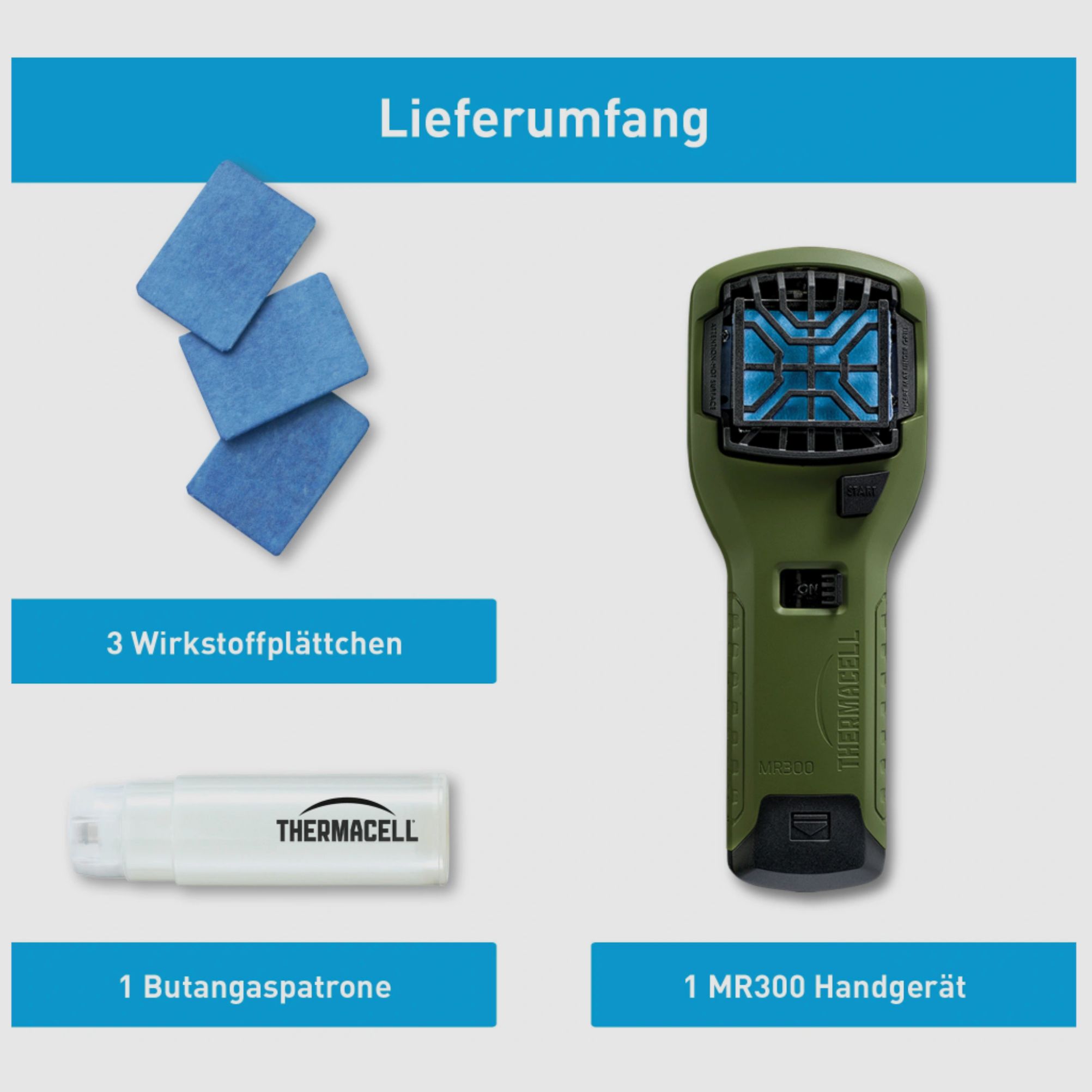 THERMACELL 2010172 Handapparaat groen MR-300G muggenbeschermer