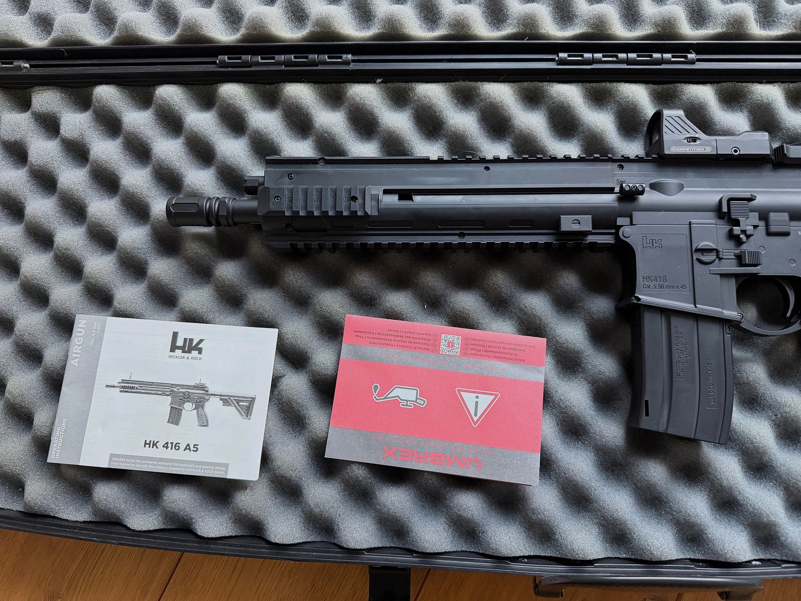 Heckler & Koch HK416 A5 kal. 4,5 mm staal BB Co2 | inclusief wapenkoffer | als nieuw