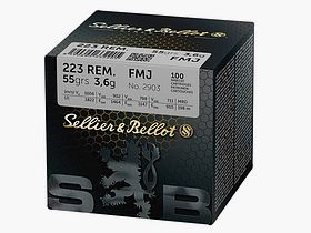 SELLIER & BELLOT - Munitie .223 Rem. Volmantel BT 3,6g/55grs.