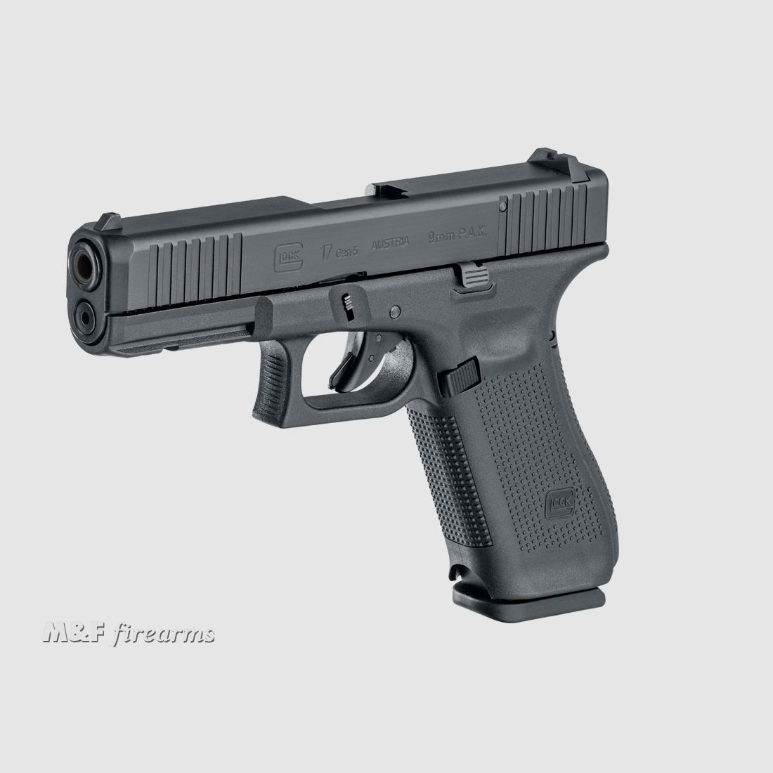 GLOCK 17 Gen5 Kaliber 9 mm P.A.K. die erste lizensierte Schreckschusswaffe der Marke GLOCK als Weltneuheit