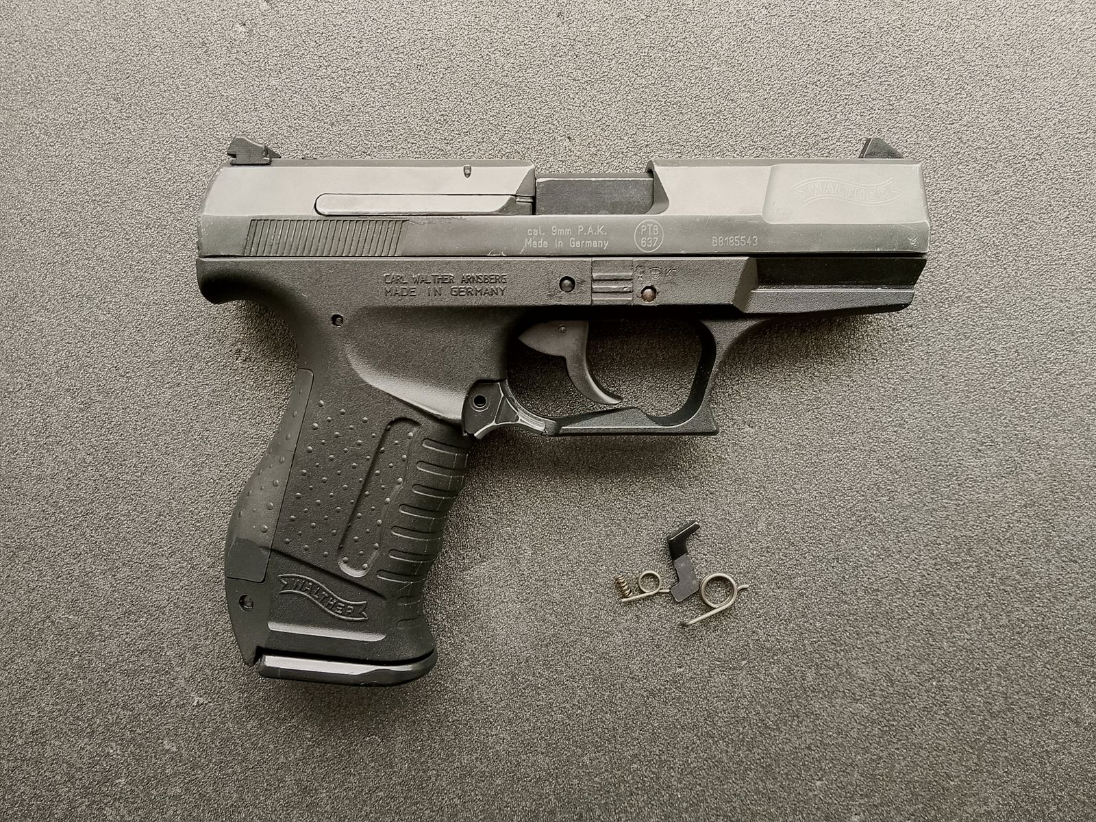 VK Umarex Walther P99 9mm P.A.K. Black PTB 637