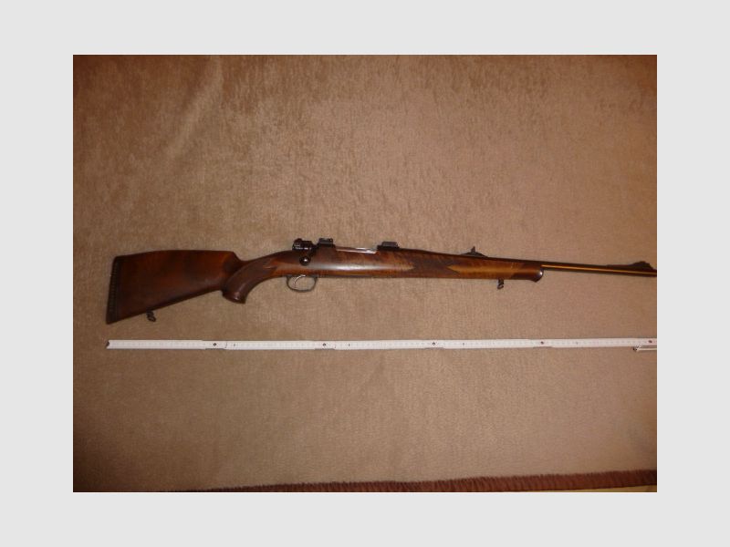 Système Mauser 98er Kurz-Repetierer : Cal. 6,5x55, Longueur du canon env. 52cm Semi Weight, EAW Schwenkmontage, Retourneur