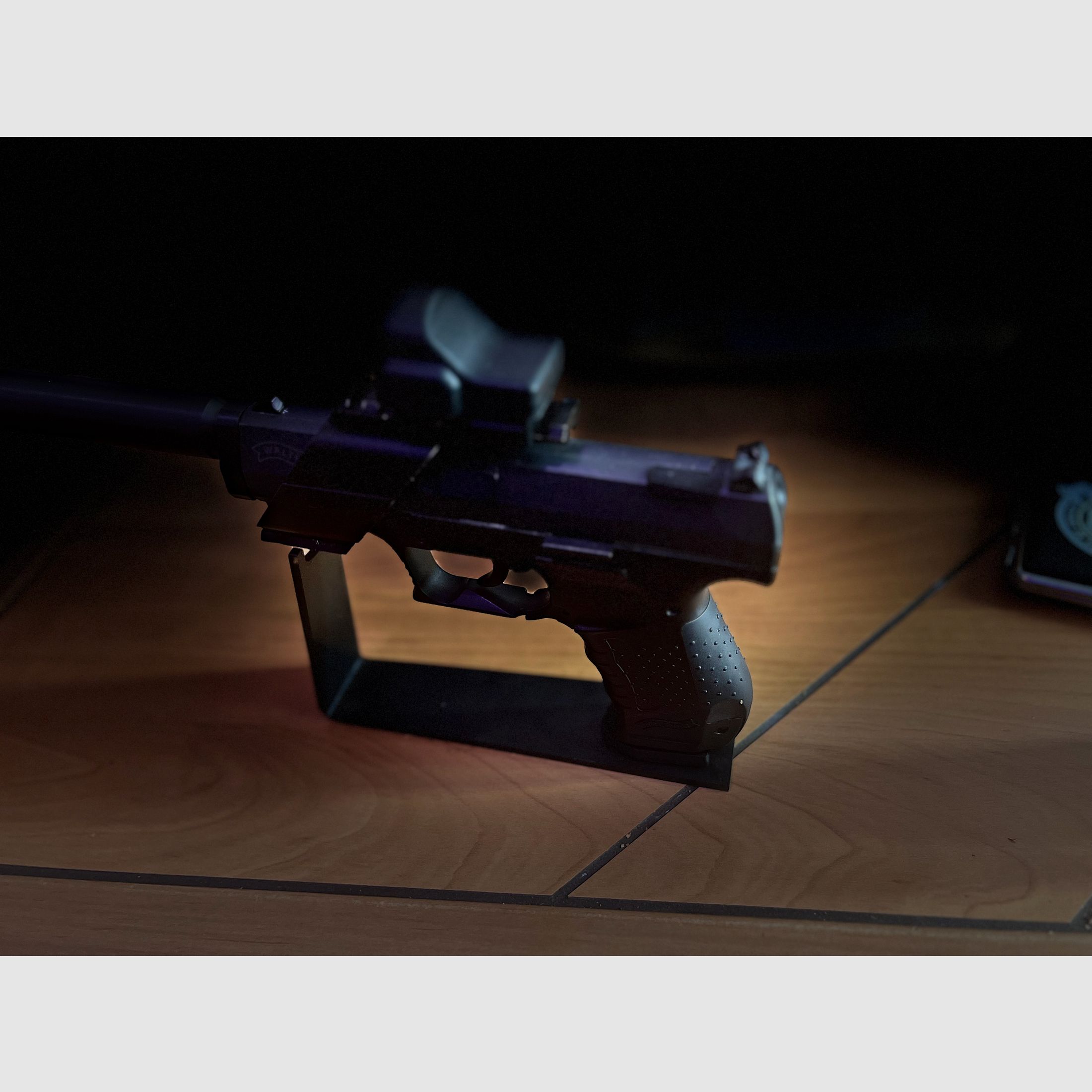 Walther cp99 4,5mm Diabolo mit Schalldämpfer und Reddot und Montageschiene