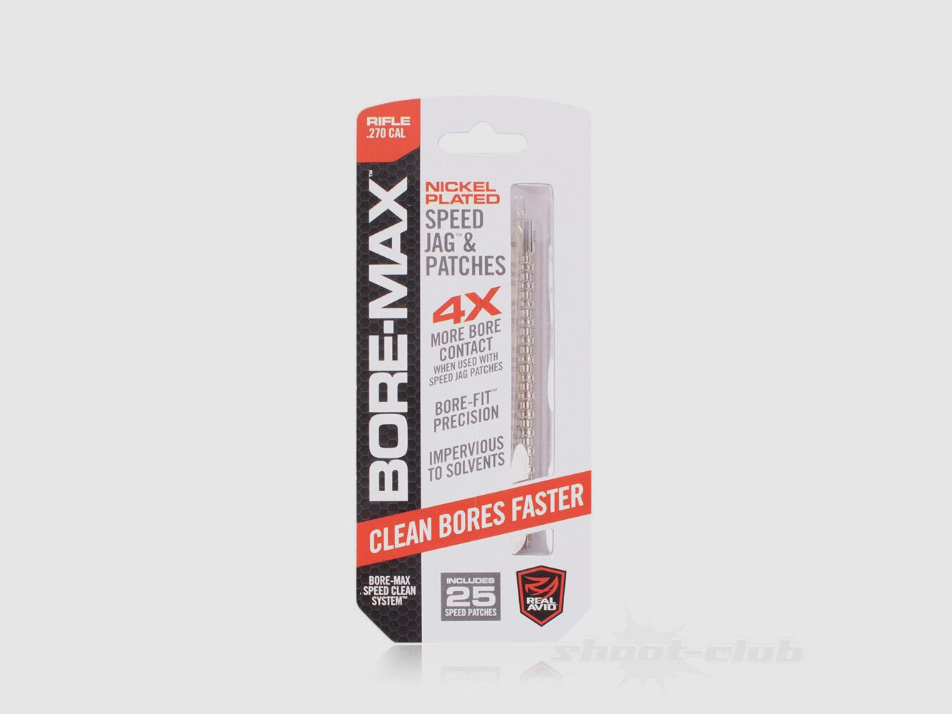 Real Avid Bore-Max Speed Jag & Patches .270 Rifle
