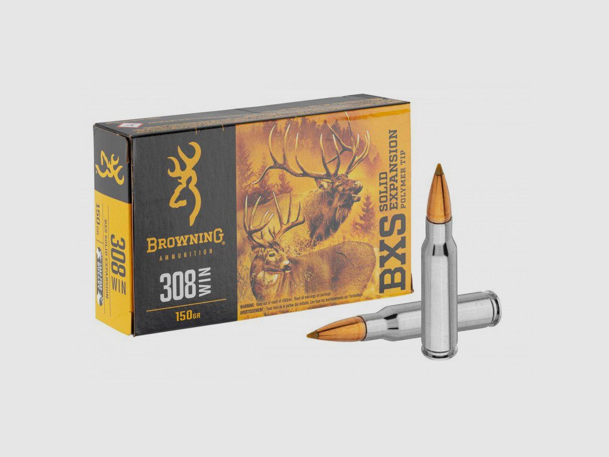 Munition Browning BXS Kaliber 308 Win Mag 180 grains, Bild 1 von 2