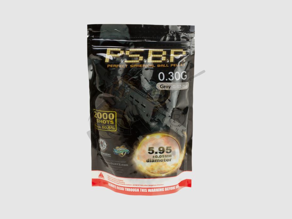 Perfect Airsoft BB`s 0.30g (2.000 Stück) diameter 5,95mm - Grau
