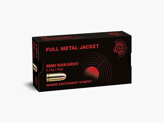 GECO 9 mm Makarov Full Metal Jacket 6,15g/95gr 50st.