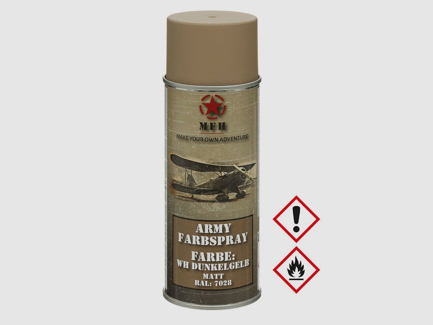 Army Color Spray, WH DARK YELLOW, matte, 400 ml