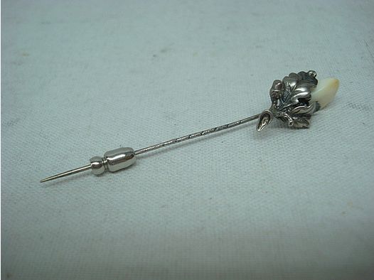 Spilla per cravatta ghianda - con foglia