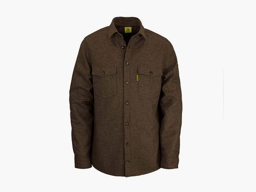 WALDKAUZ chemise en laine mérinos et loden "Grimbart", marron New-Fit XXL (56)