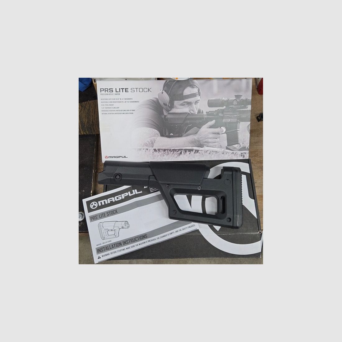 MAGPUL PRS Lite Festschaft, AR15 + AR10, Schwarz