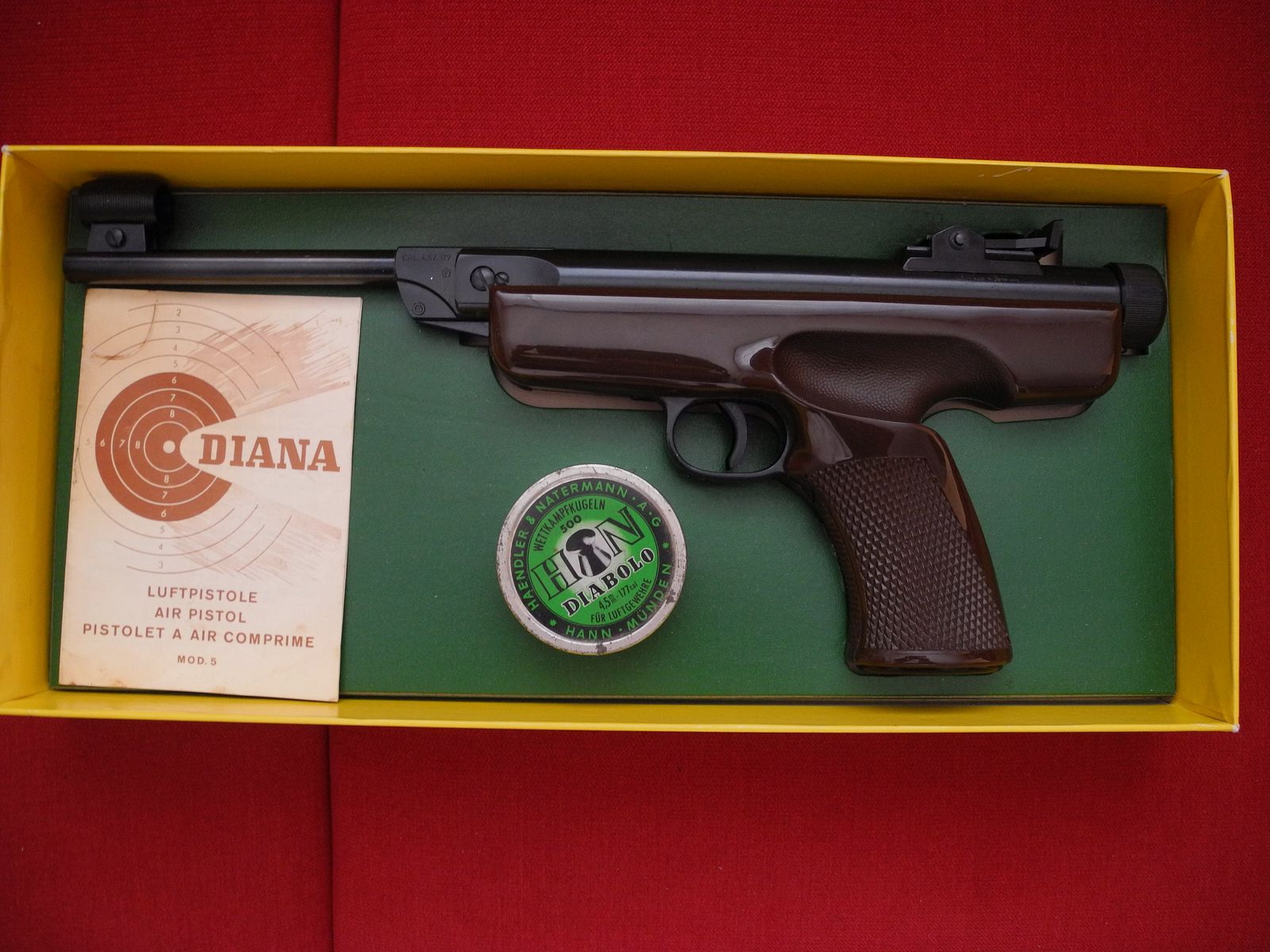 Pistolet à air de collection Diana Mod.5 