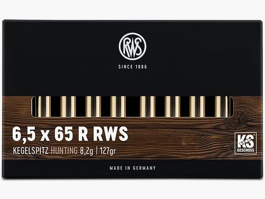 RWS Kal. 6.. Büchsen 6,5x65R RWS KS 20 Stk 8,2g/127grs