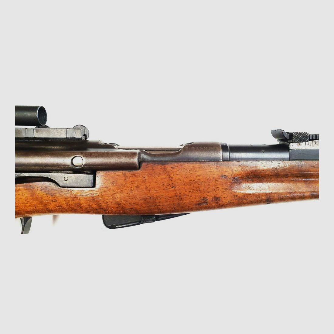 Waffenfabrik Bern Repetierbüchse Waffenfabrik Bern Gewehr IG1911 Kaliber 7,5x55swiss komplett nummerngleich + Diopter