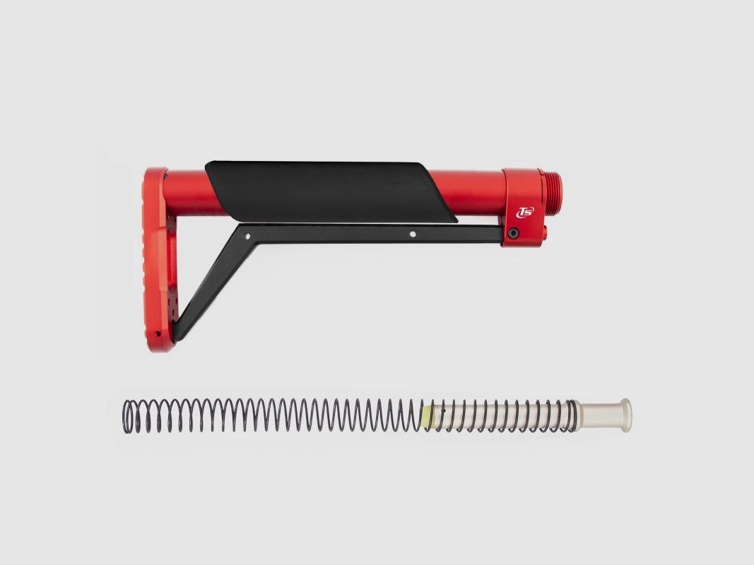 Fixed stock 9″ – buffer spring included — Grey, imagen 5 de 8