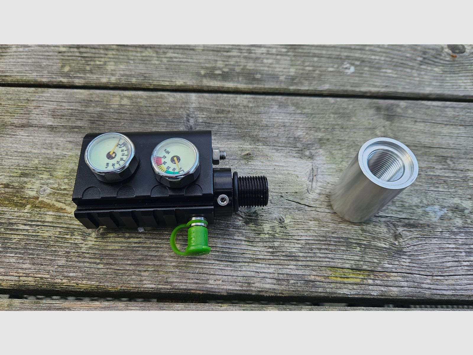 Snowpeak/AirmaX PP750 - Valvola Z Ventilatore PCP Regolatore per il collegamento di bombole d'aria compressa