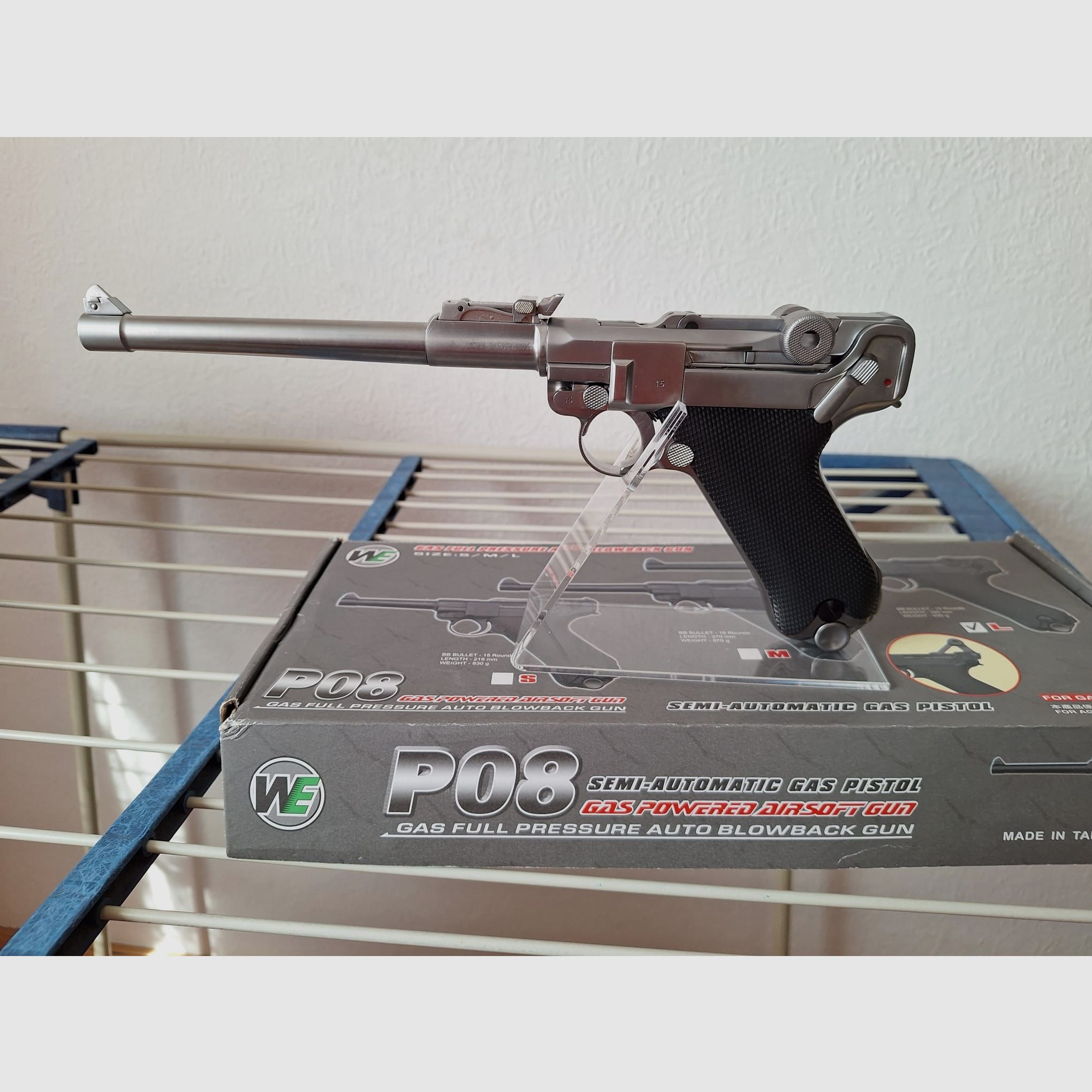 P 08 Gas cal 6mm BB unfired