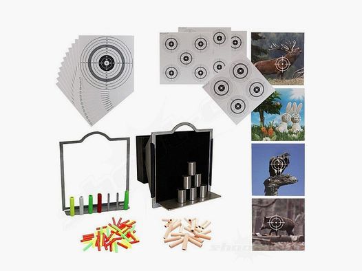 shoot-club GmbH Target Super Set 3 in 1 Sistema di Cattura Proiettili a Funnel -